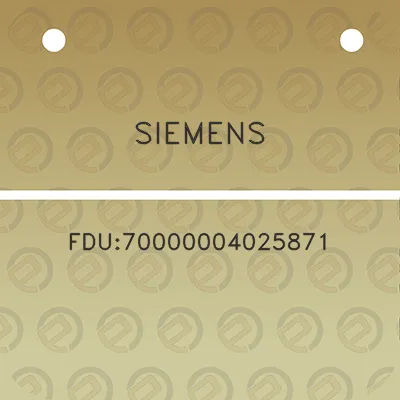 siemens-fdu70000004025871