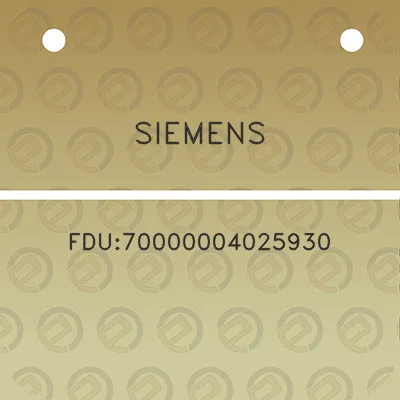 siemens-fdu70000004025930