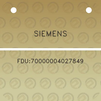 siemens-fdu70000004027849