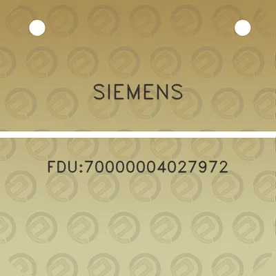 siemens-fdu70000004027972