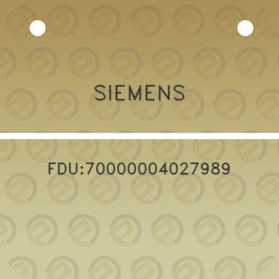 siemens-fdu70000004027989