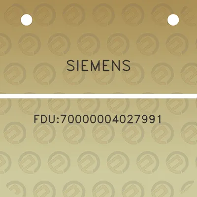 siemens-fdu70000004027991