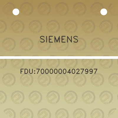 siemens-fdu70000004027997