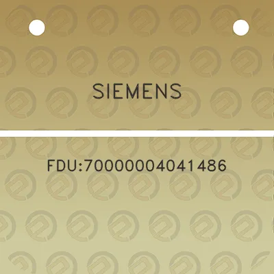 siemens-fdu70000004041486