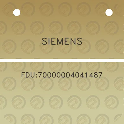 siemens-fdu70000004041487