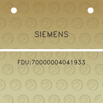 siemens-fdu70000004041933