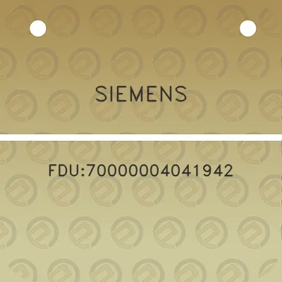 siemens-fdu70000004041942