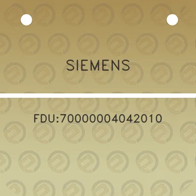 siemens-fdu70000004042010