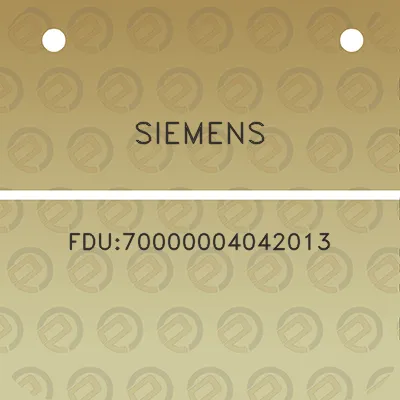 siemens-fdu70000004042013