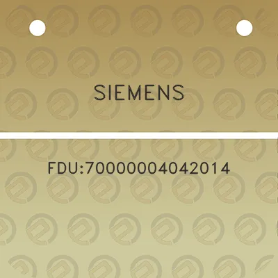 siemens-fdu70000004042014