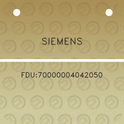 siemens-fdu70000004042050