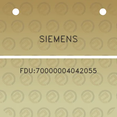 siemens-fdu70000004042055