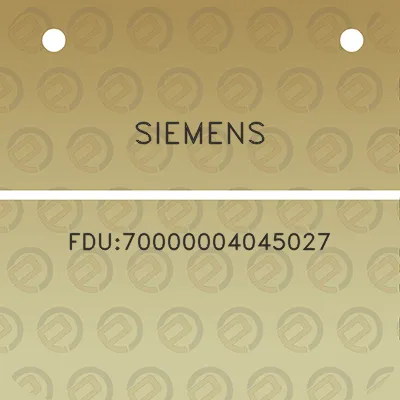 siemens-fdu70000004045027