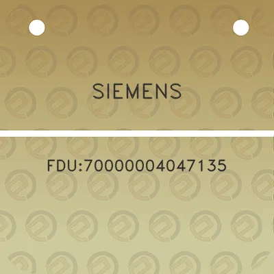 siemens-fdu70000004047135