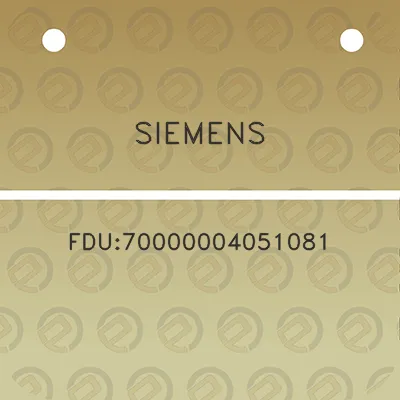 siemens-fdu70000004051081