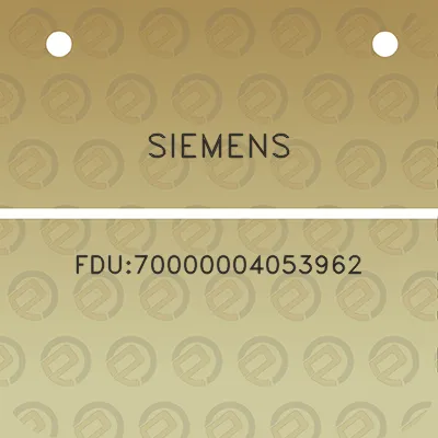 siemens-fdu70000004053962