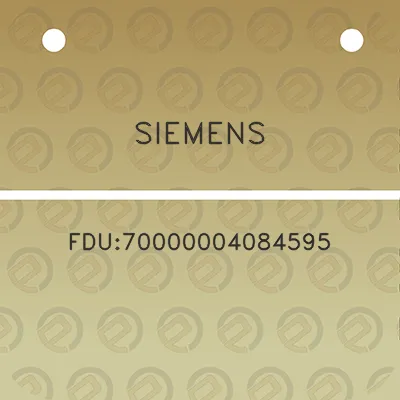 siemens-fdu70000004084595