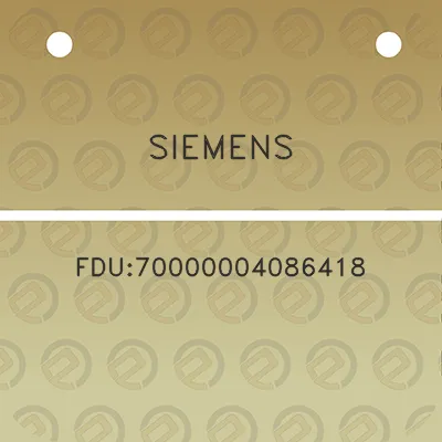 siemens-fdu70000004086418