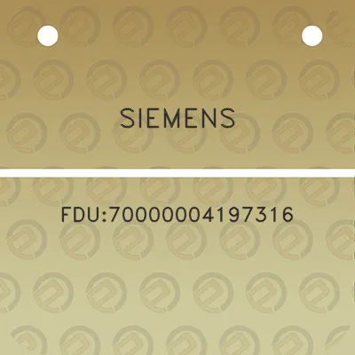 siemens-fdu70000004197316