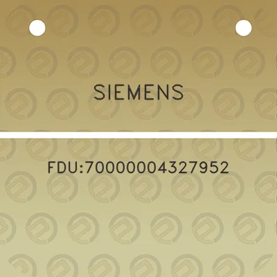 siemens-fdu70000004327952