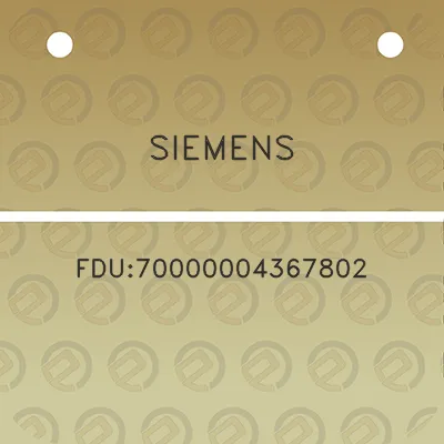 siemens-fdu70000004367802