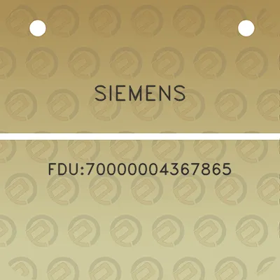 siemens-fdu70000004367865