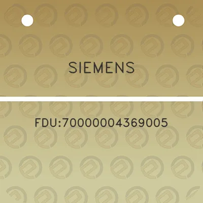 siemens-fdu70000004369005