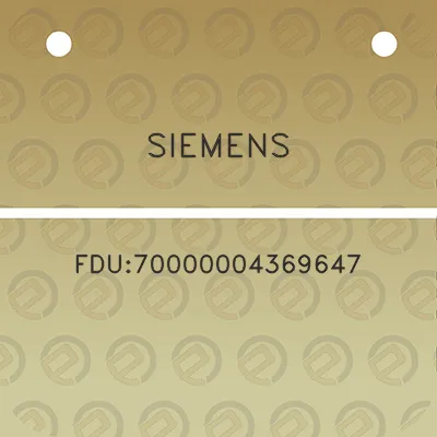 siemens-fdu70000004369647