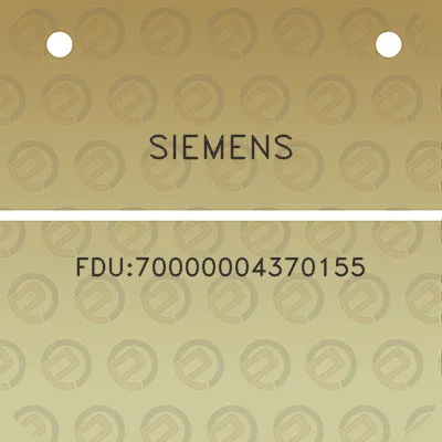 siemens-fdu70000004370155