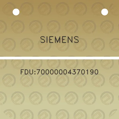 siemens-fdu70000004370190