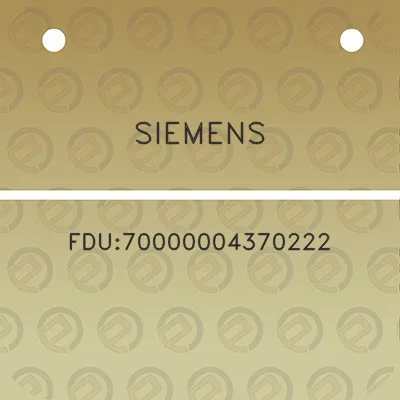 siemens-fdu70000004370222