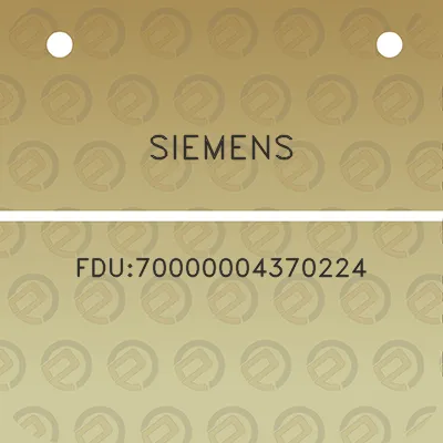 siemens-fdu70000004370224