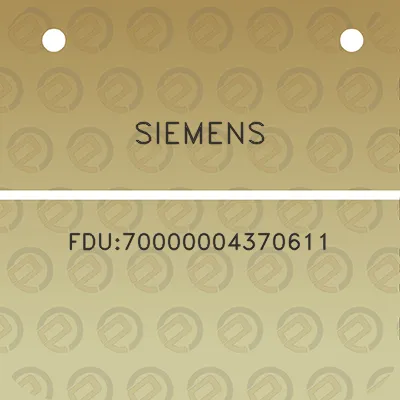 siemens-fdu70000004370611