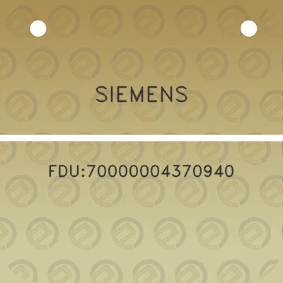 siemens-fdu70000004370940