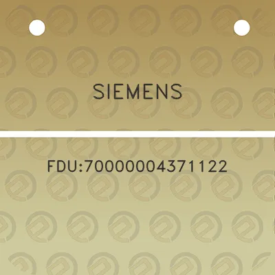 siemens-fdu70000004371122