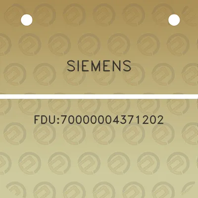 siemens-fdu70000004371202