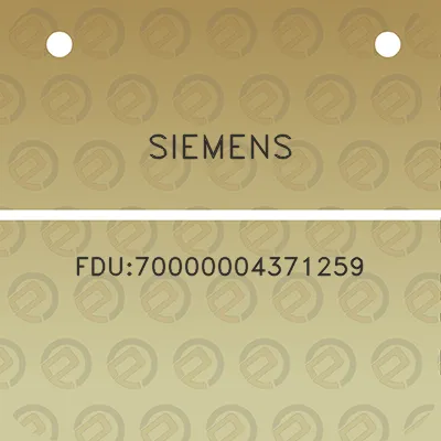 siemens-fdu70000004371259