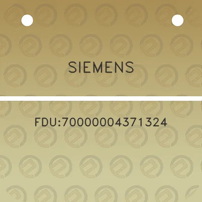 siemens-fdu70000004371324