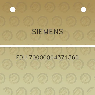 siemens-fdu70000004371360