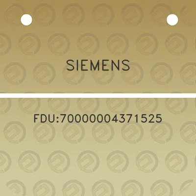 siemens-fdu70000004371525