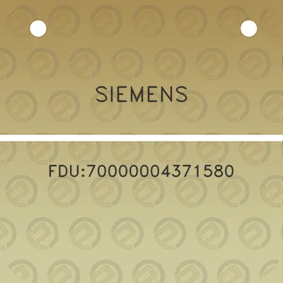 siemens-fdu70000004371580