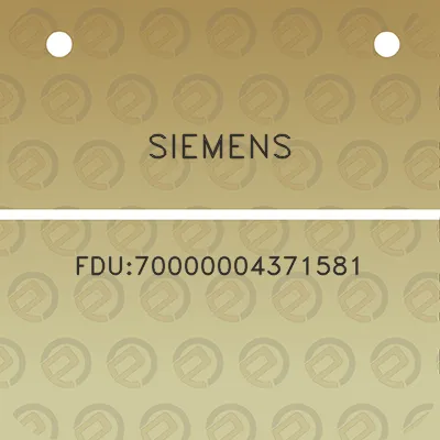 siemens-fdu70000004371581