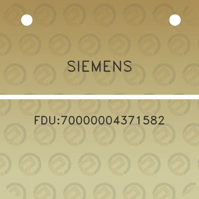 siemens-fdu70000004371582