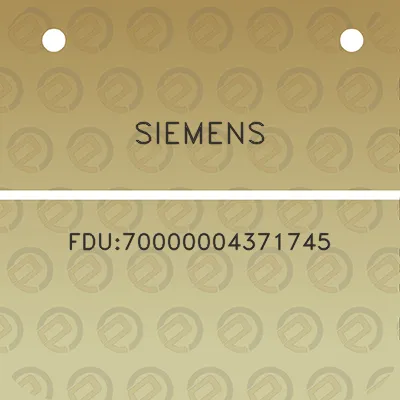 siemens-fdu70000004371745