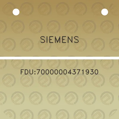 siemens-fdu70000004371930