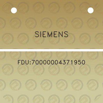 siemens-fdu70000004371950