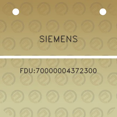 siemens-fdu70000004372300