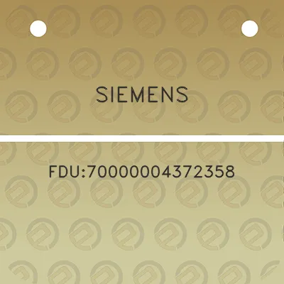 siemens-fdu70000004372358