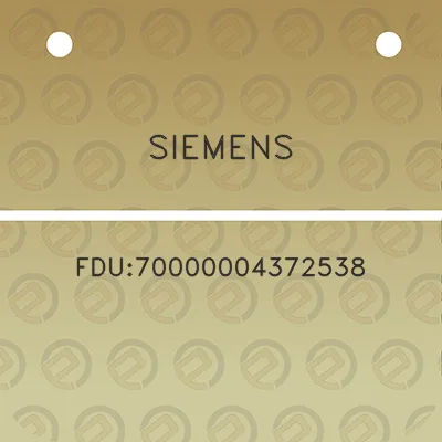 siemens-fdu70000004372538