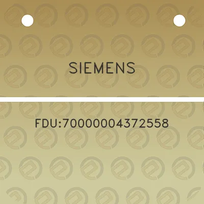 siemens-fdu70000004372558